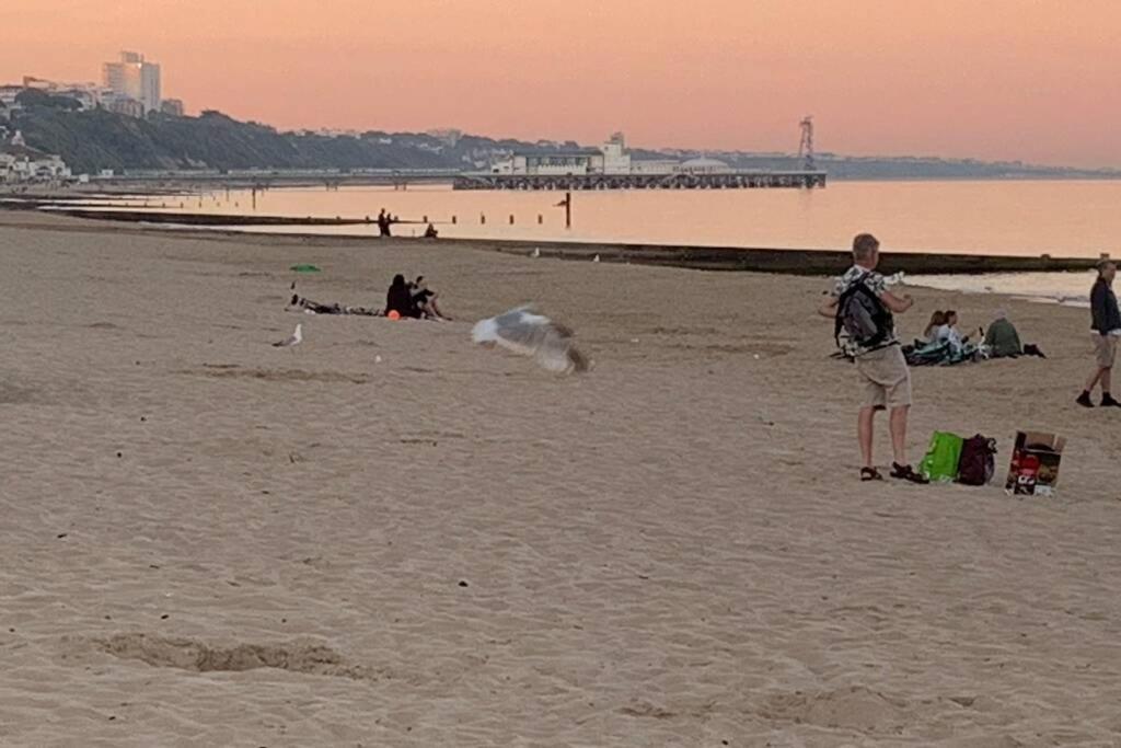 Bournemouth Nr Town Beach Train Coach Shops Lovely Entire Apartment Allows Quiet Good Dogs 외부 사진